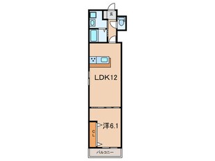 ブロンテ北在家WESTの物件間取画像